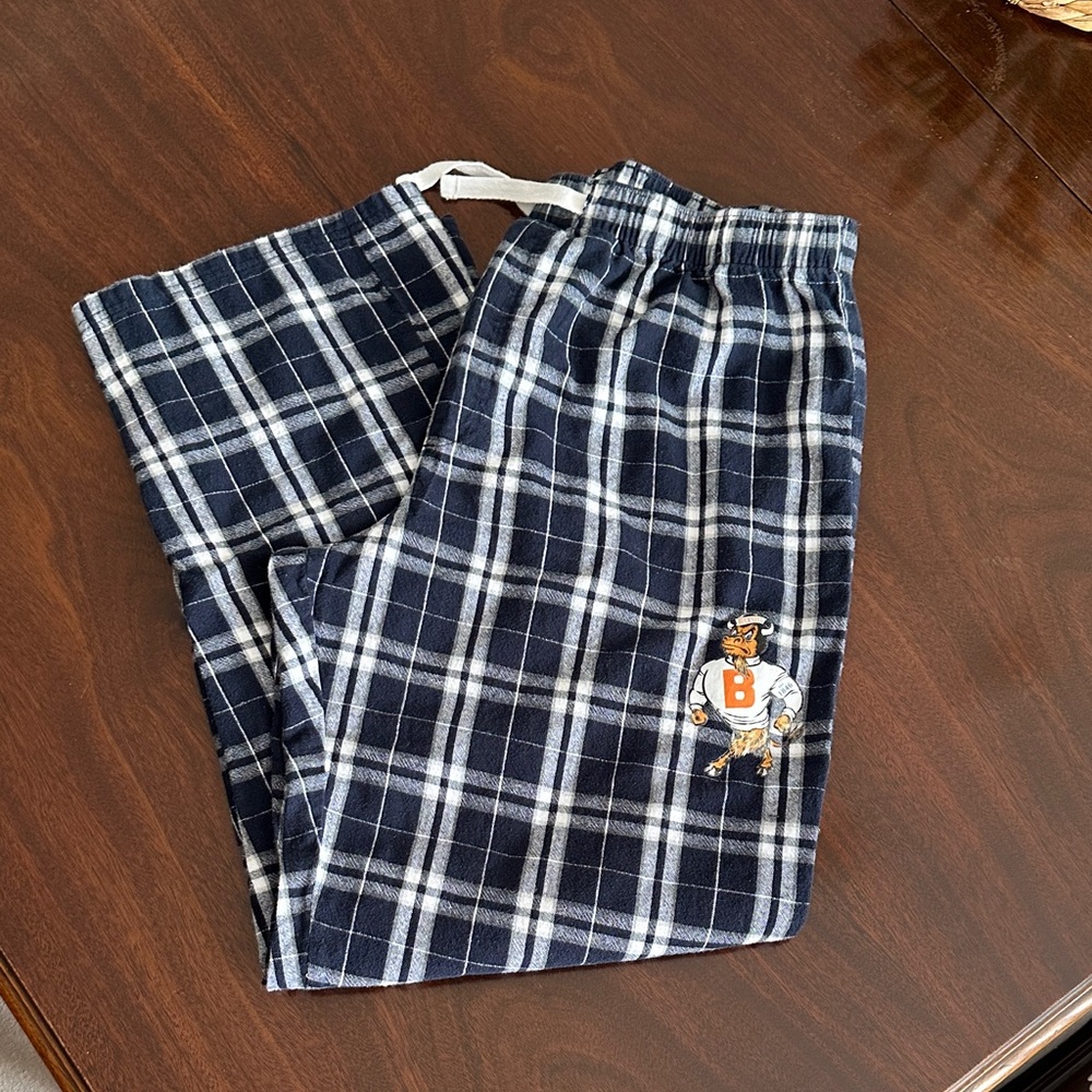 BUCKNELL bison Plaid Pajama Pants with Logo